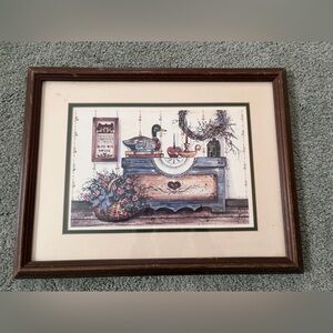 Framed Vintage Kitchen Art Print
